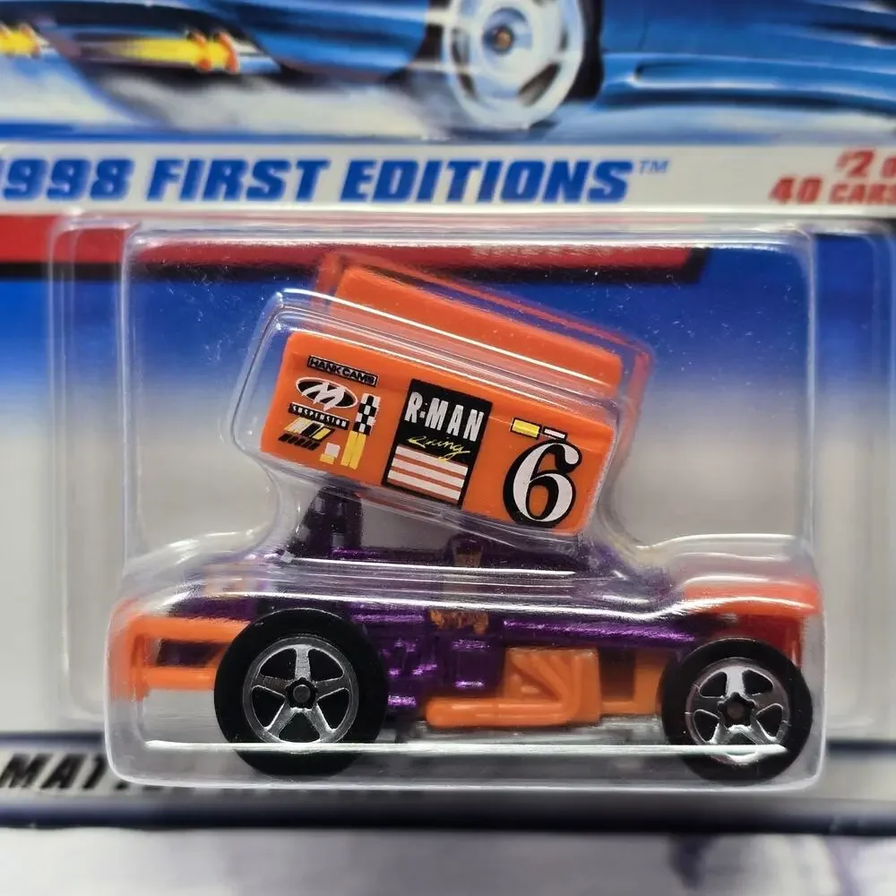 HOT WHEELS SLIDEOUT WINGED SPRINT CAR 1998 FIRST EDITION 2/40 COLLECTOR #640 TUB